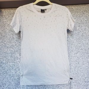 Hurley Gray Grey Burnout Tee Shirt XL